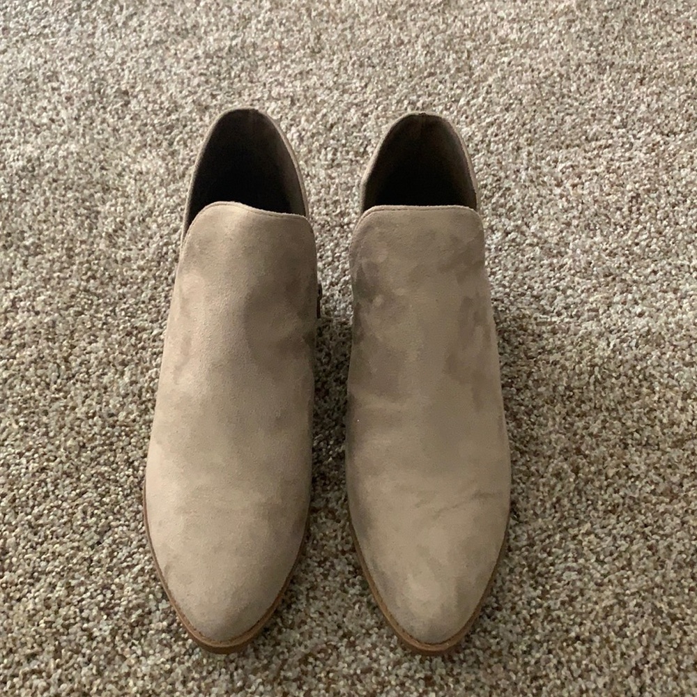 Tan booties
